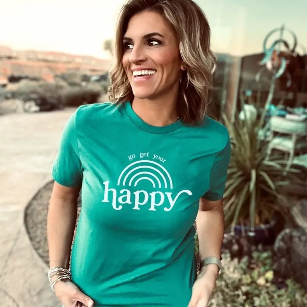 Go Get Your Happy graphic tee
